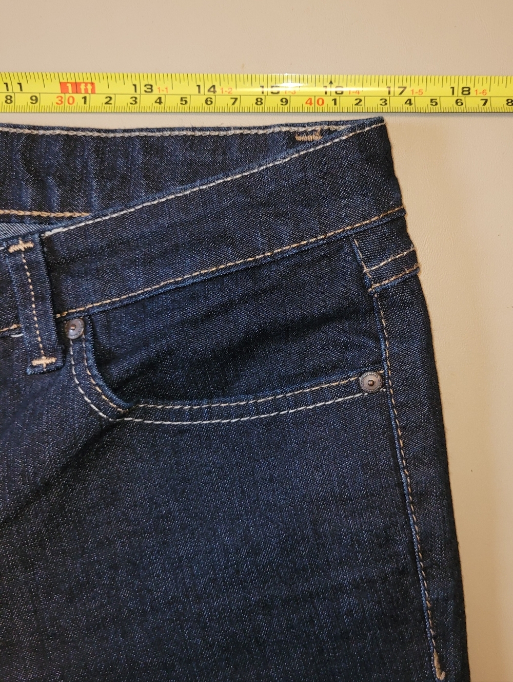 Nine West Brand - Size 14 Dark Wash Boot Cut Jeans. - Picture 7 of 10